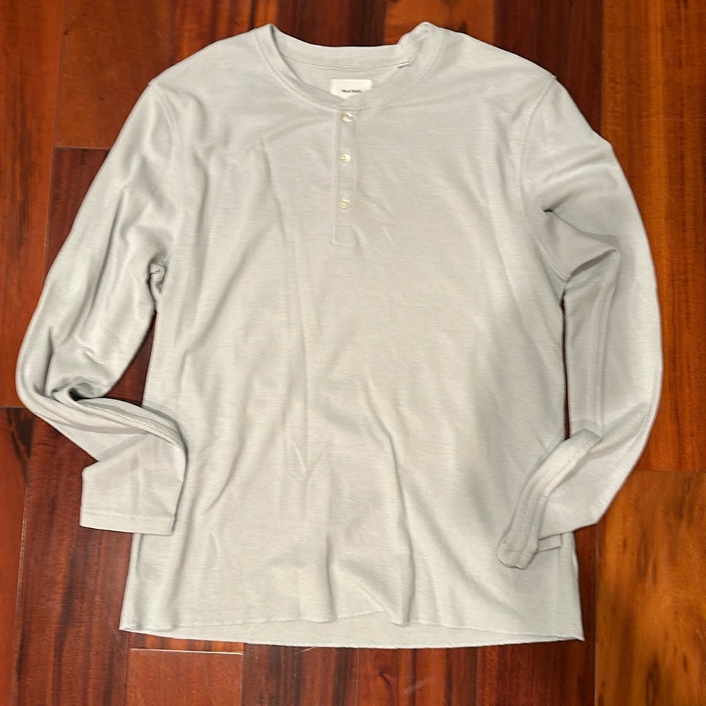 Billy Reid Long Sleeve Waffle Henley